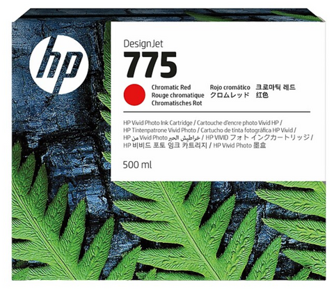 HP 775 500ml Chromatic Red DesignJet Ink Cartridge (1XB20A)