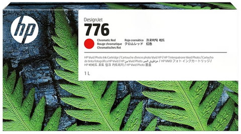 HP 776 1L Chromatic Red DesignJet Ink Cartridge (1XB10A)
