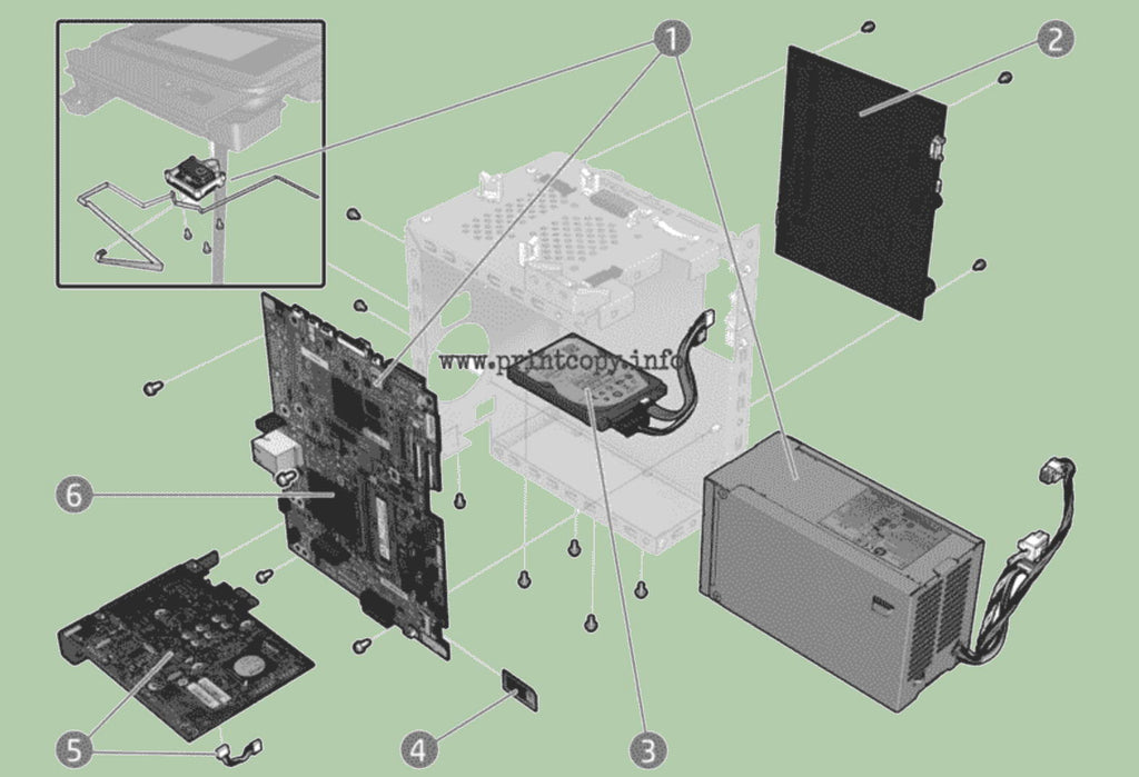 Designjet Z6 Formatter w PSU | T8W15-67008