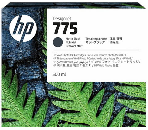 HP 775 500ml Matte Black DesignJet Ink Cartridge (1XB22A)