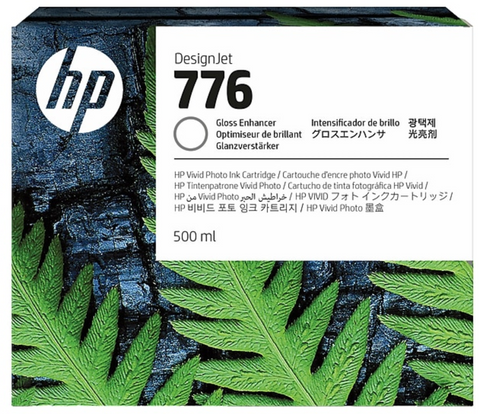 HP 776 500ml Gloss Enhancer DesignJet Ink Cartridge (1XB06A)