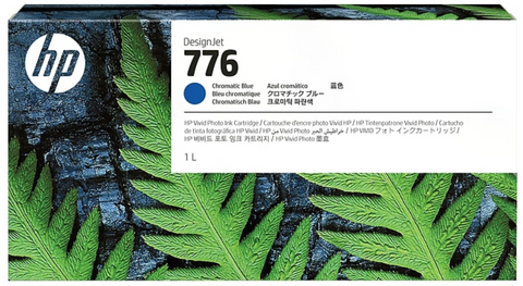 HP 776 1L Chromatic Blue DesignJet Ink Cartridge (1XB04A)