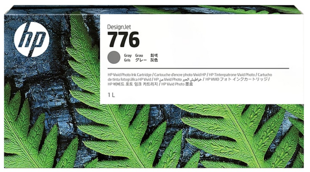 HP 776 1L Gray DesignJet Ink Cartridge (1XB05A)