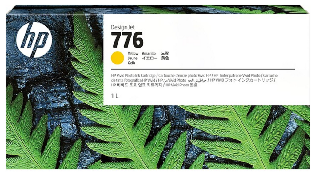 HP 776 1L Yellow DesignJet Ink Cartridge (1XB08A)