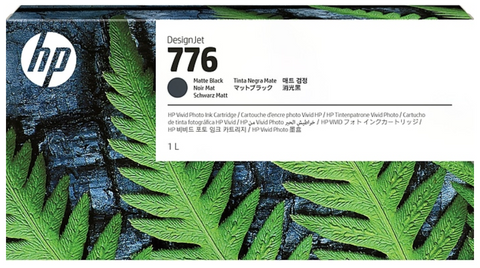 HP 776 1L Matte Black DesignJet Ink Cartridge (1XB12A)